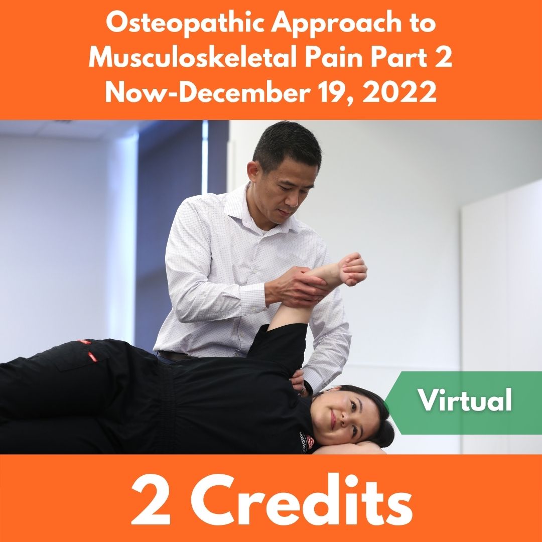 Osteopathic Approach to Musculoskeletal Pain Part 2